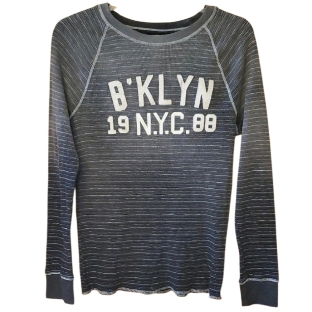 Arizona Jean Co Boys‎ Ombre Black Stripe Shirt With B'KLYN Size Large